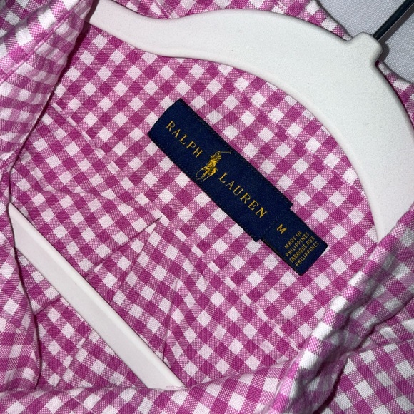Ralph Lauren NWT Pink Checkered Men's Button Down Shirt size Medium - Picture 14 of 16